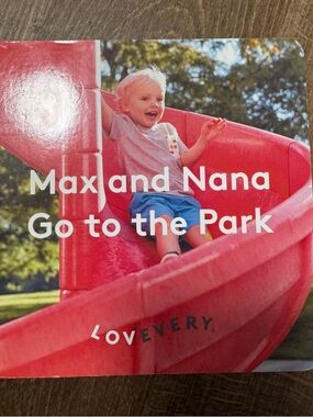 Lovevery "Max and Nana Go to the Park" Board Book - Red